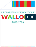 Déclaration de Politique pour la Wallonie 2019 -2024