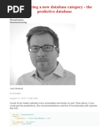 Introducing A New Database Category The Predictive Database