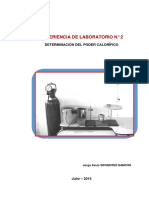 Determinacion Del Poder Calorifico PDF