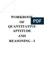 Quantitative Aptitude Workbook