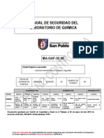 MA-GAF-02.08 Manual de Seguridad Del Laboratorio de Química PDF