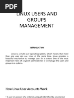 Linux Users and Groups Management