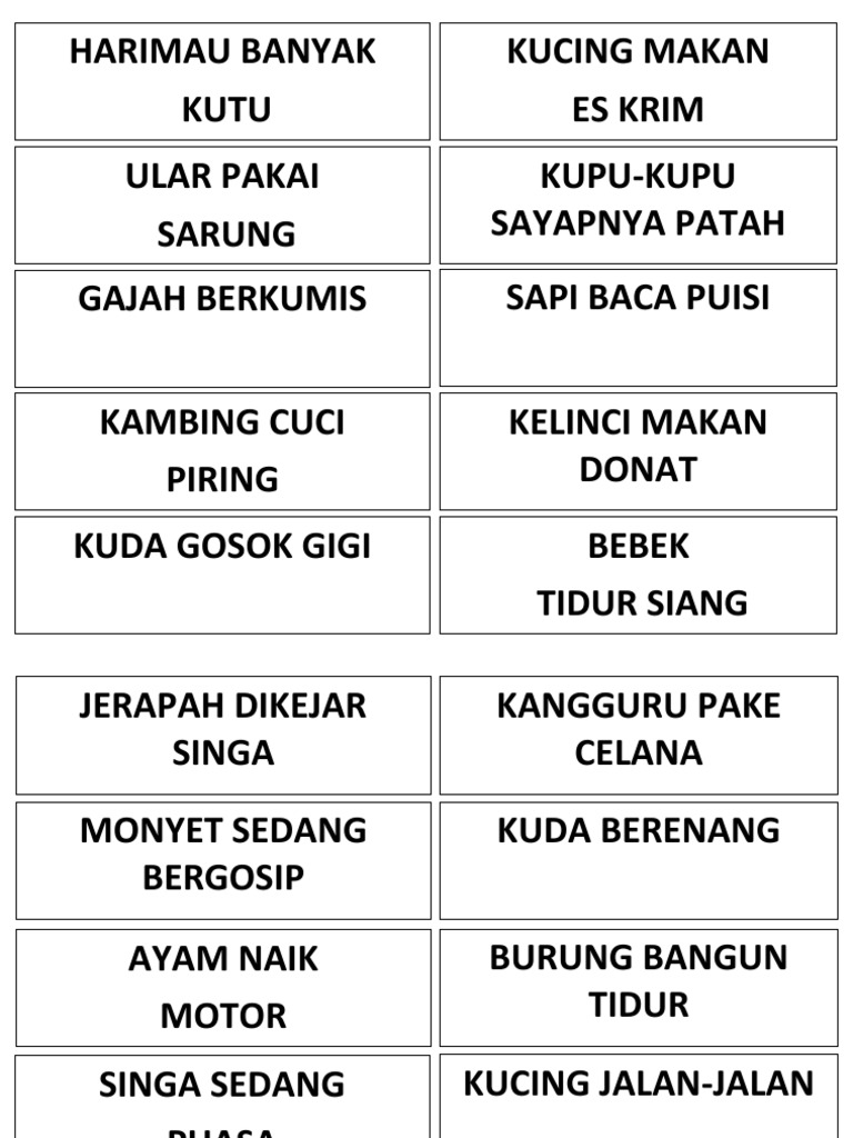 Permainan Tebak Gerakan