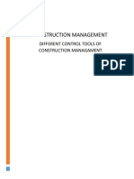 Construction Management: Different Control Tools of Construction Managament