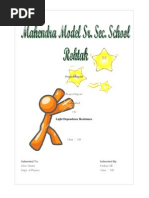 Download Physics Project Report XII Light Dependence Reistance by Pankaj Gill SN42512855 doc pdf