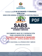 Ministerio de Economía Y Finanzas Públicas: Documento Base de Contratación para Adquisición de Bienes