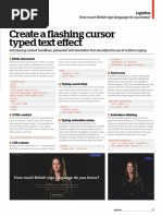 Create Flashing Cursor Typed
