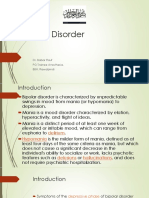 Bipolar Disorder: Dr. Babar Rauf PG Trainee Anesthesia, BBH, Rawalpindi