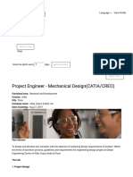 Project Engineer - Mechanical Design (CATIA - CREO)