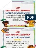 UEM Nela Martínez Espinosa: Materia: Ciencias Naturas
