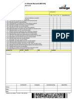 Mechanical Completion Check Record (MCCR) : MC-L-02 Reinstatement Check List Omega Demo Domain