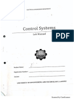 Control System Lab Manual