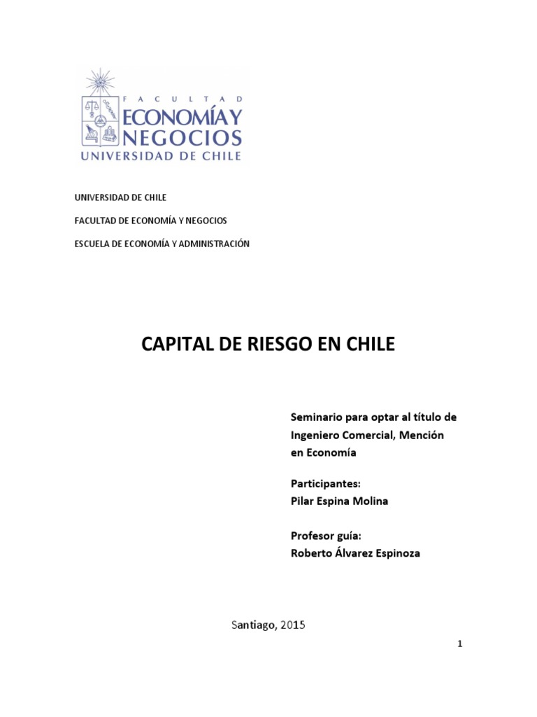Capital de Riesgo en Chile: Retos y Oportunidades | PDF | Capital de ...