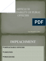 Article Xi Accountability of Public Officers: Ian Russell E. Ibra