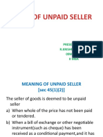 Rights of Unpaid Seller