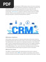 CRM Software: Significance