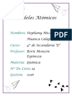 Modelos Atómicos