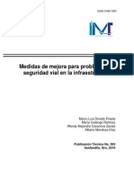 Medidas de Mejora para Problemas de Seguridad Vial en La Infraestructura