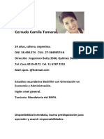 Curriculum Vitae Cami