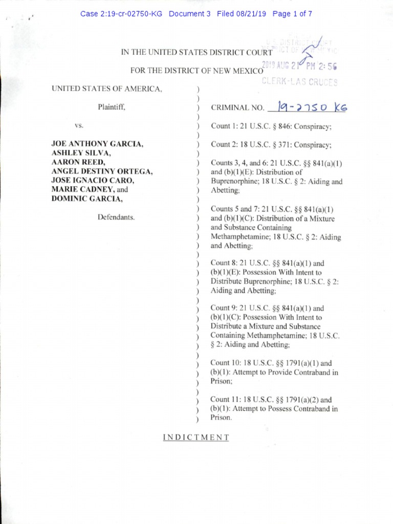 Doña Ana County Detention Center Drug Smuggling