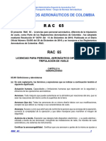 RAC  65 - Licencias para personal aeronáutico, diferente de la tripulación de vuelo.pdf