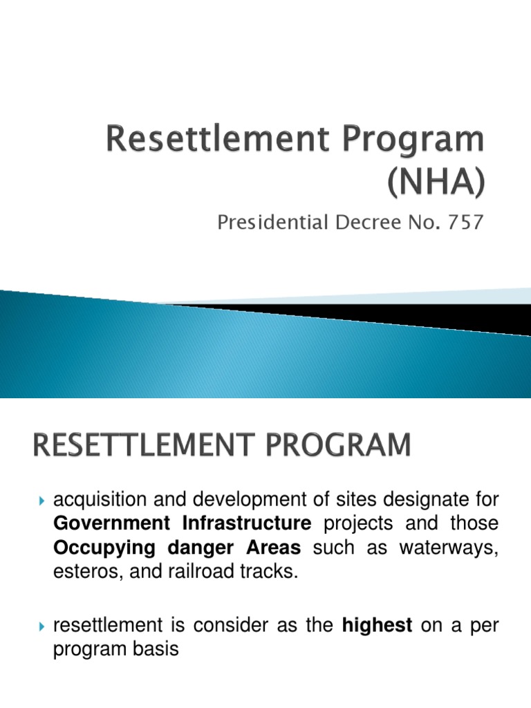 NHA Resettlement Housing Application Guide | PDF