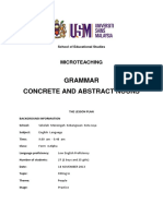 Lesson Plan Concrete and Abstract Nouns PDF