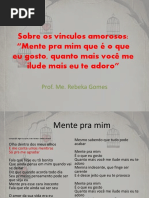 Aula 09 - Sobre Os Vínculos Amorosos