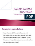 Ragam Bahasa Indonesia 