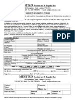 Xmas Booking Form 2007