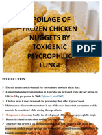 Spoilage of Frozen Chicken Nuggets by Toxigenic Psycrophilic Fungi