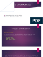 Tipos de Cardinalidad