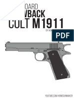 Homemade Colt M1911 Cardboard Blowback