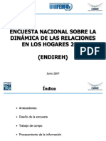 Encuesta Nacional Sobre La Dinamica de Las Relaciones en Los Hogares