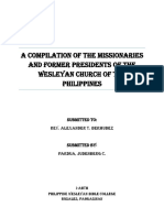 A Compilation of The Missionaries and Former Presidents of The Wesleyan Church of The Philippines