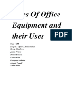 Types of Office Equipment and Their Uses