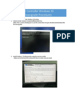 PXI Controller Windows 10 Downgrade Procedures