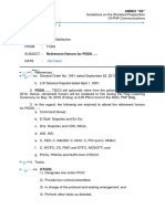 Annex D2 - Sample Memorandum
