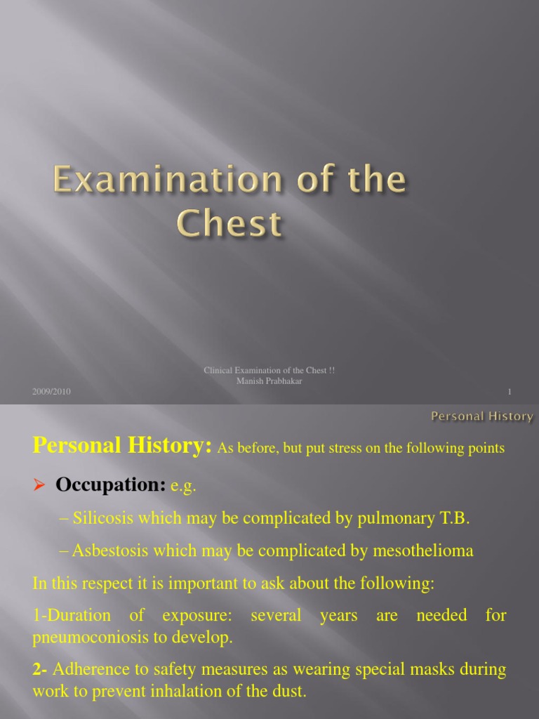 Chest Examination Lung Thorax