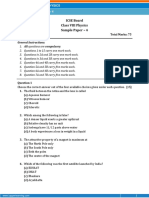 ICSE Board Class VIII Physics Sample Paper - 4: General Instructions