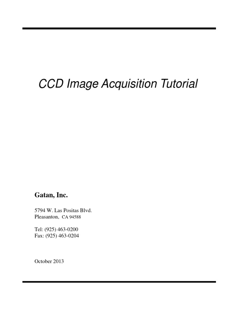A Comprehensive Guide to Acquiring High Quality Images Using a Gatan ...