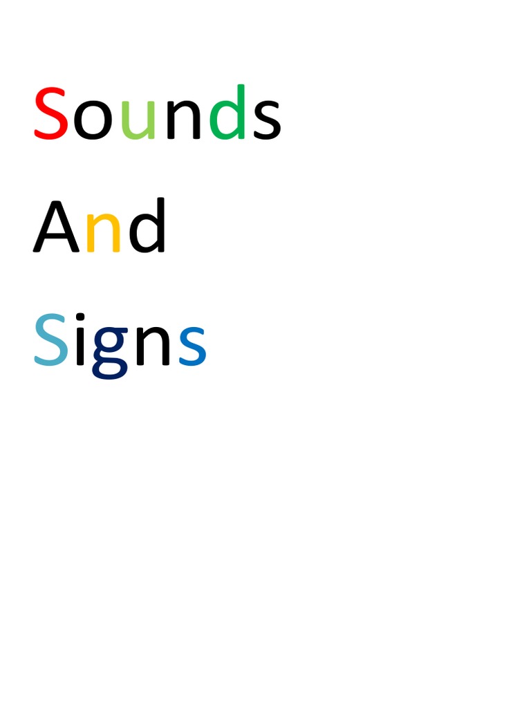 Sounds and Signs | PDF | Communication | Nonverbal Communication