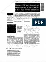 Sanders 2003 - Application of Colaizzi's Method