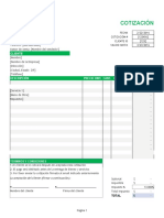 Plantilla Cotizacion