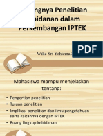 Pentingnya Penelitian Kebidanan Dalam Perkembangan IPTEK