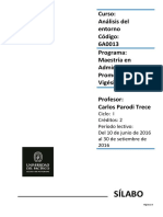 Sílabo Análisis Del Entorno PDF