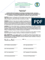 Resolution TESDA Training PDF