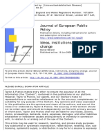 Béland, D., 2009. Ideas, Institutions, and Policy Change. Journal of European Public Policy