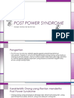 Post Power Syndrome