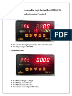 Selec Programmable Logic Controller (MM1012) : (Standard Operating Procedure) 1. Main Screen